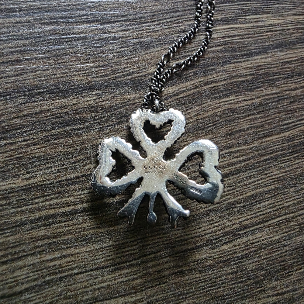 Auth GUCCI Silver Pendant Necklace - Picture 7 of 7